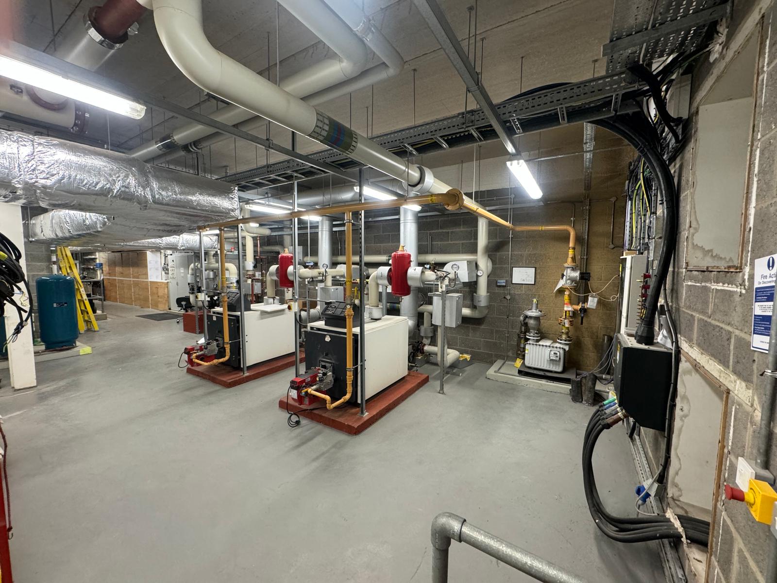Mechanical plantroom maintained by Tassie and Son